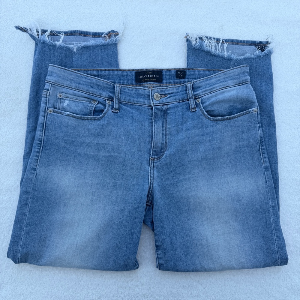 Lucky Brand Sweet Crop Frayed Hem Jeans